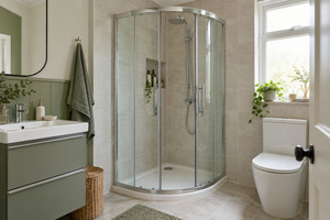 Compare six quadrant shower enclosures from compact 700mm models to offset 1200 × 800mm designs with sliding doors.