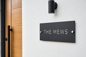 Creating Stylish Entrances With Contemporary House Name Signs