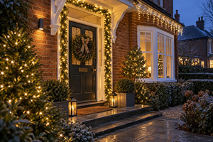 Compare eight outdoor Christmas lights for UK homes, including door, icicle, net, solar and festoon options, with practical safety and power advice.